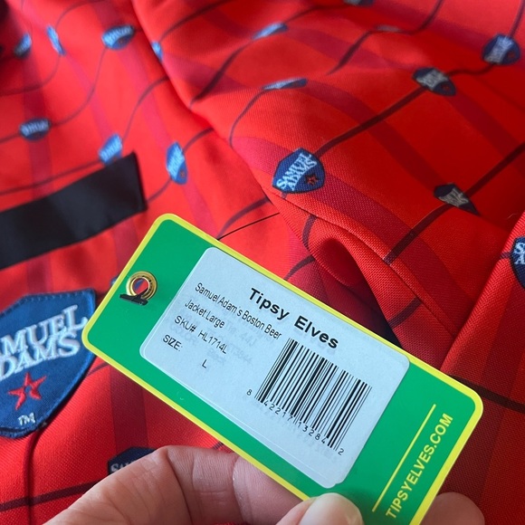 Size L Tipsy Elves Sam Adams Blazer NWT - Picture 4 of 7